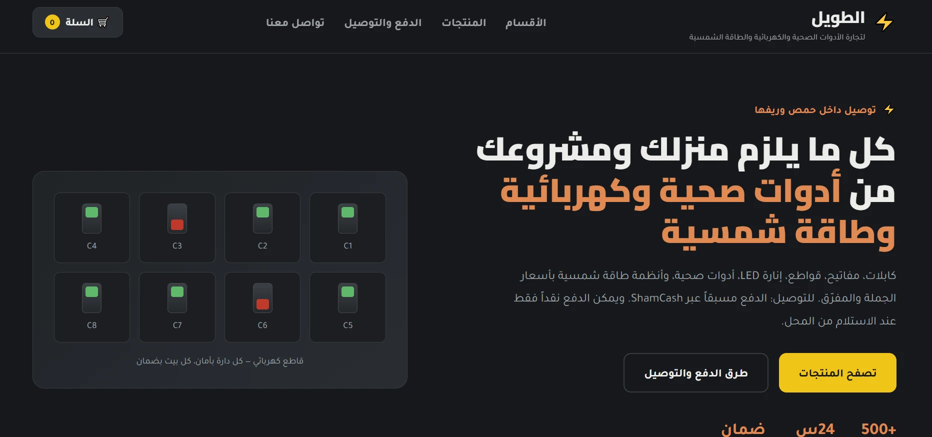 Business website concept