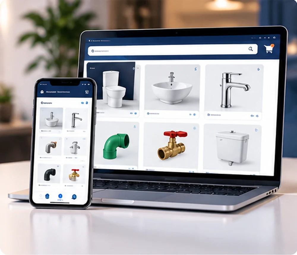 E-commerce app concept